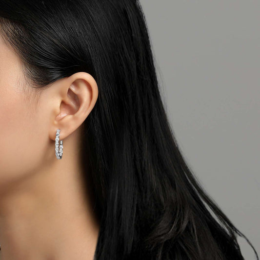 20 mm x 25 mm Oval Hoop Earrings