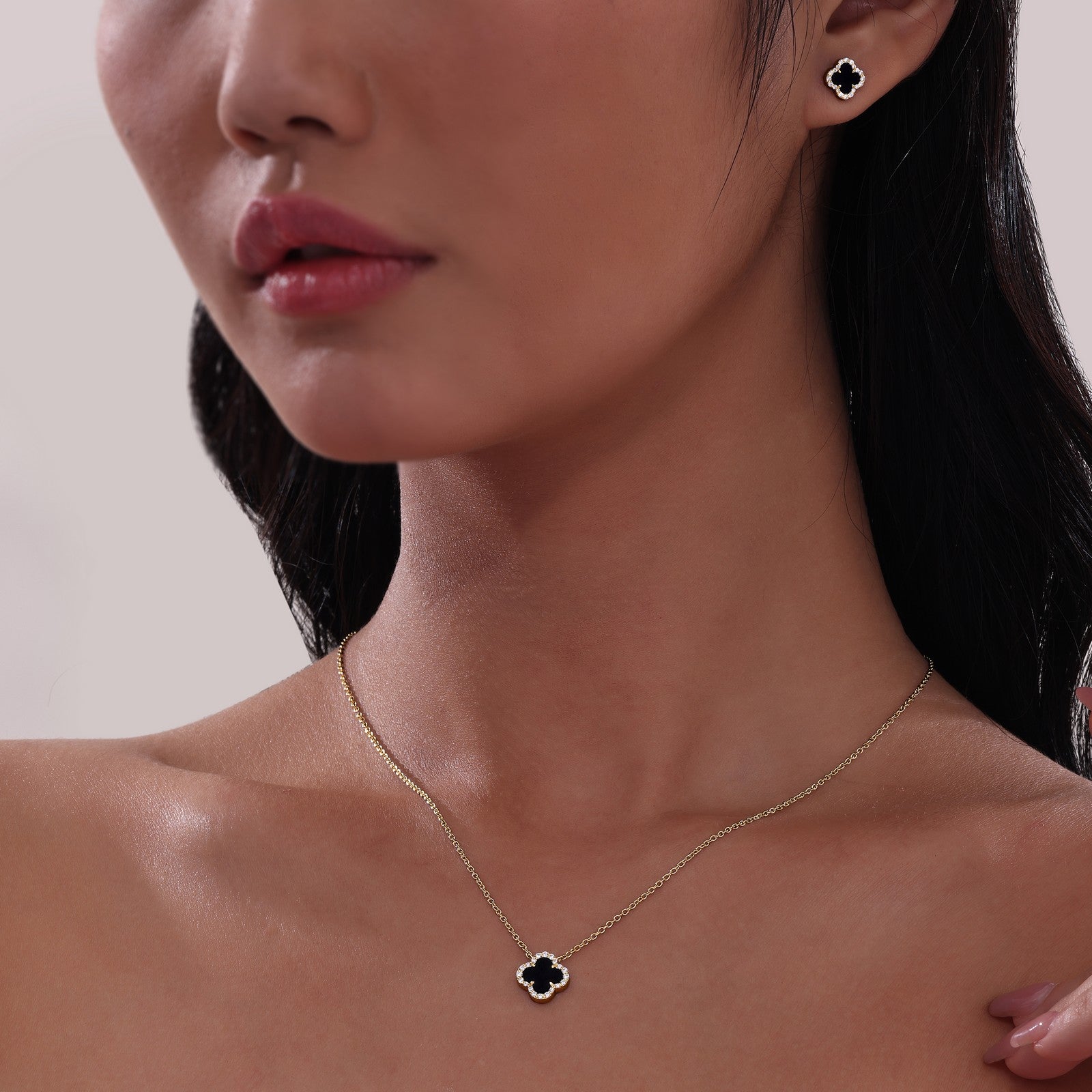 0.4 CTW Halo Stud Earrings