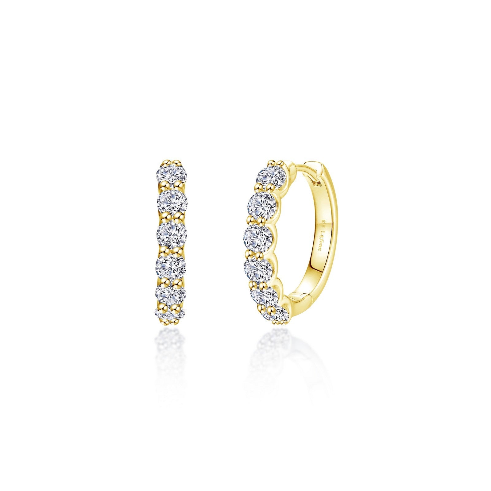 Josie Pink Sapphire Hoop Earrings