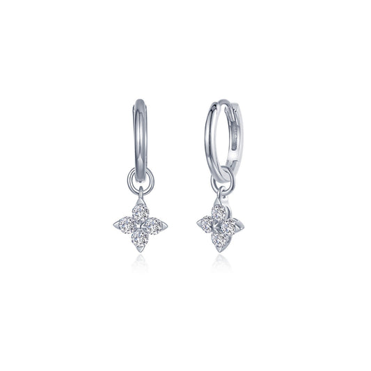 Trillium Huggie Earrings