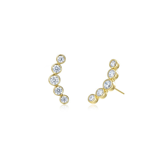 Olive Ear Climber Earrings