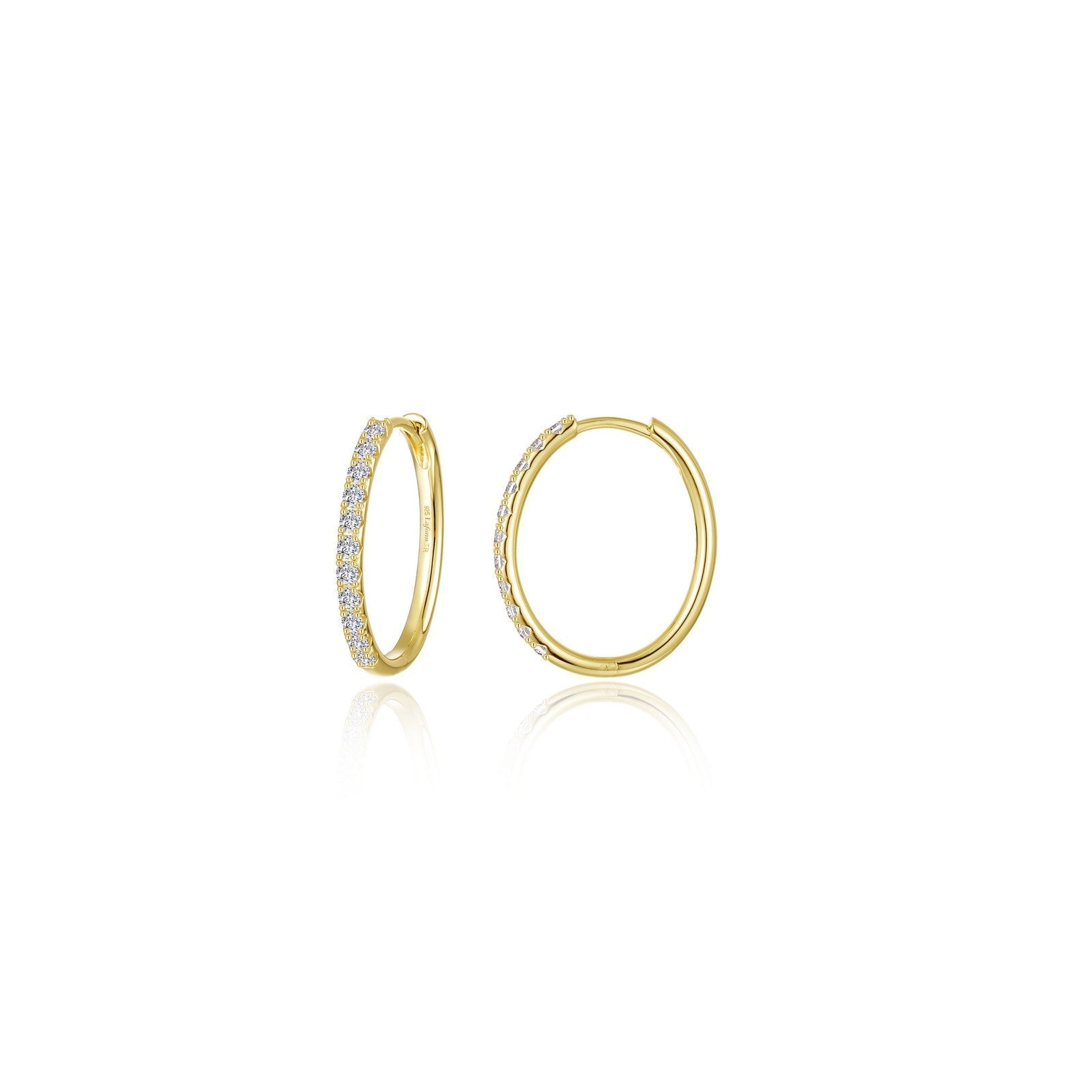 Small Alina Oval Hoop Earrings