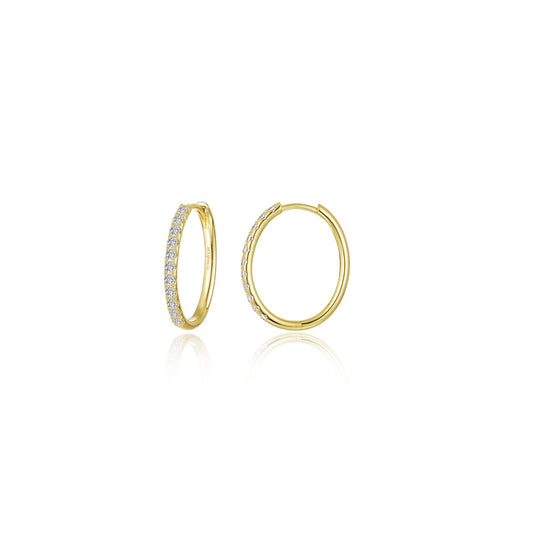 Small Alina Oval Hoop Earrings
