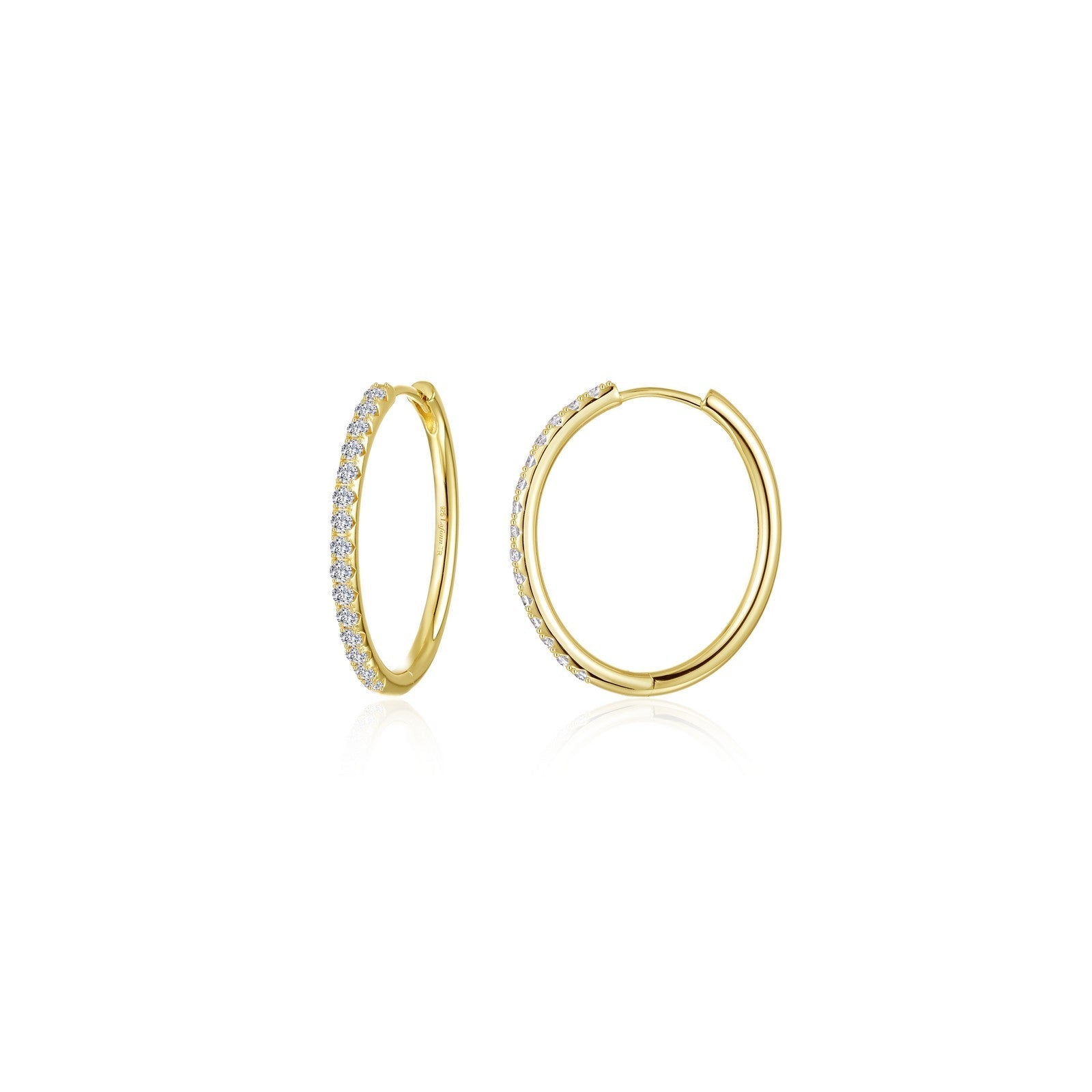 Medium Alina Oval Hoop Earrings