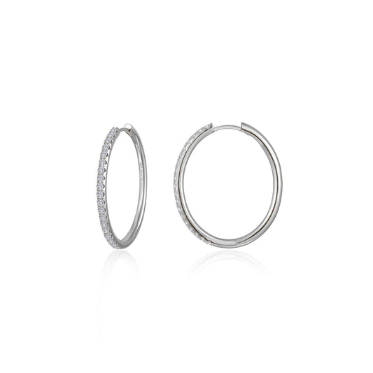 Large Alina Oval Hoop Earrings