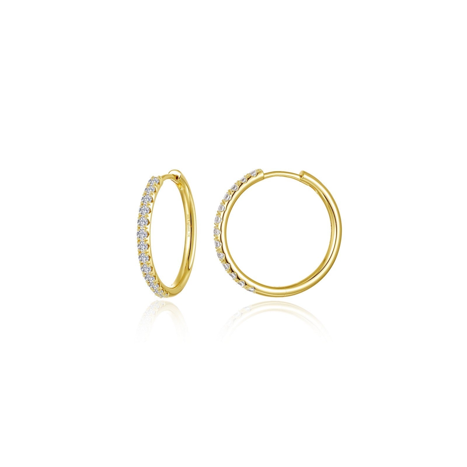Medium Alina Round Hoop Earrings