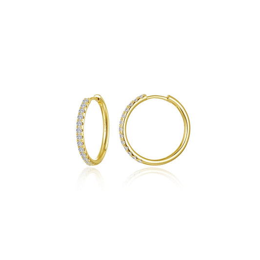 Medium Alina Round Hoop Earrings