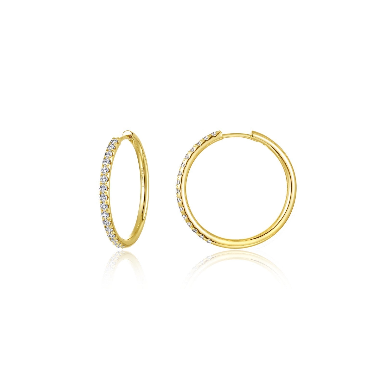 Large Alina Round Hoop Earrings