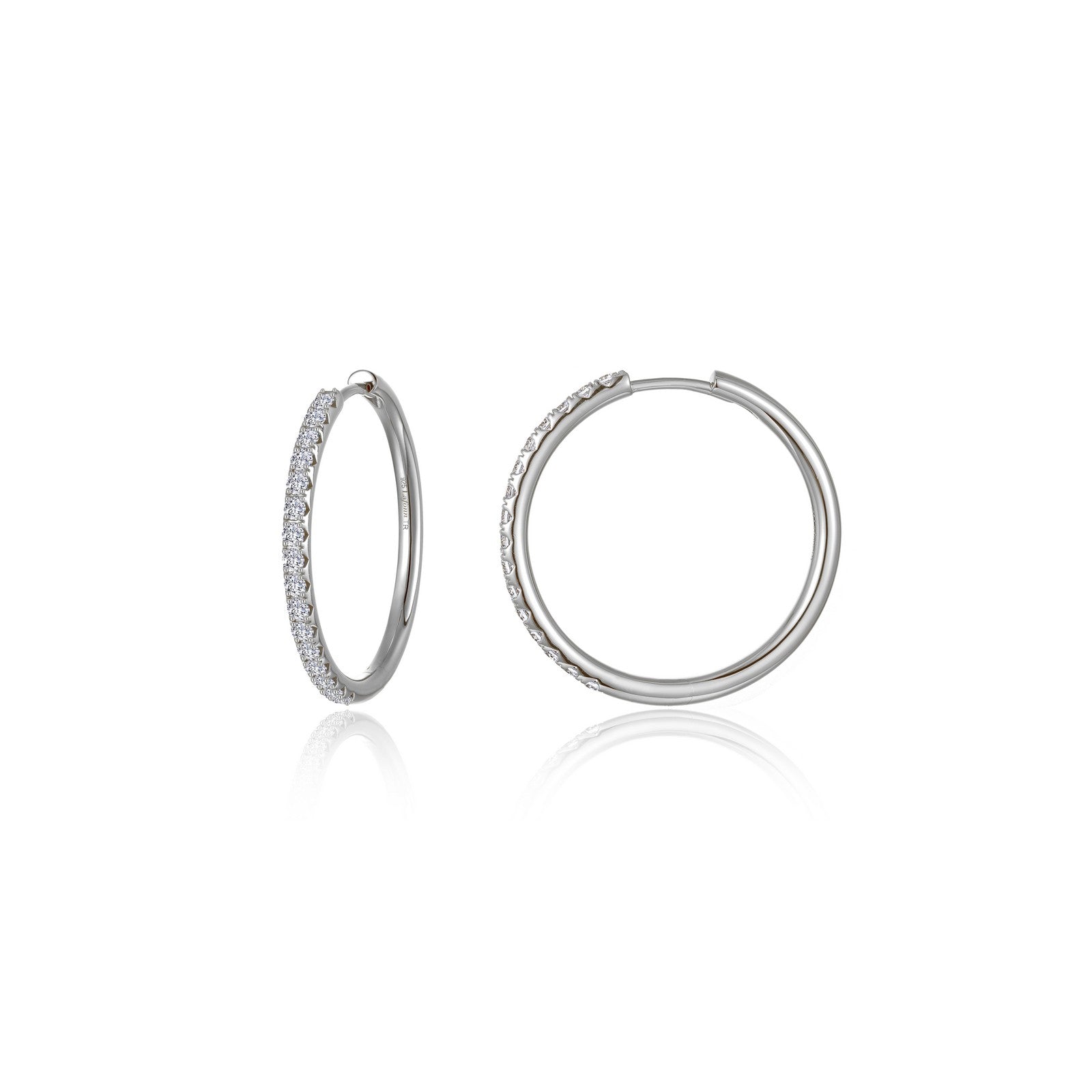 Large Alina Round Hoop Earrings