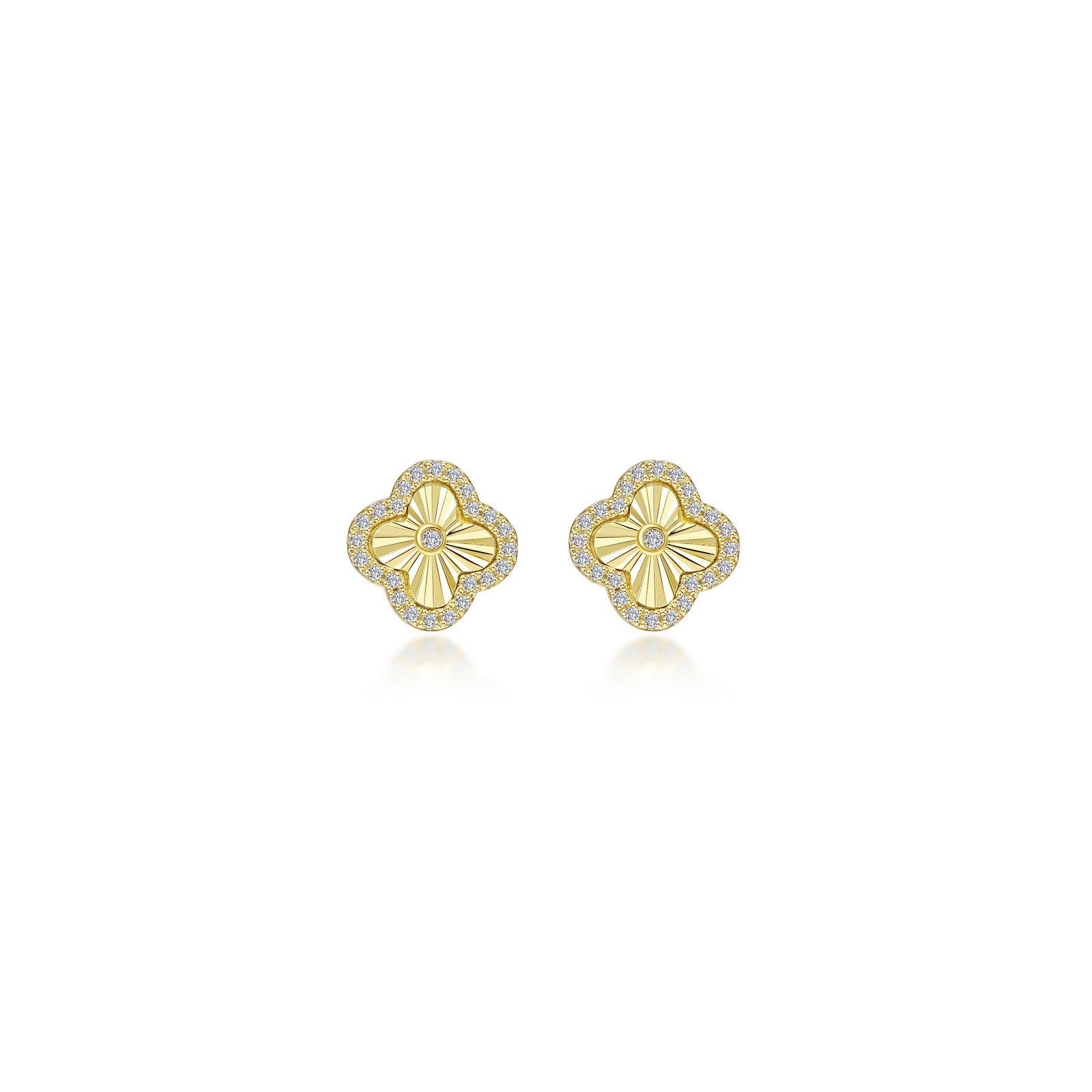 0.5 CTW Halo Stud Earrings