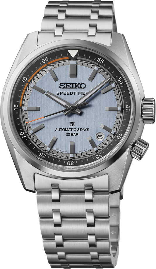 Seiko Prospex Speedtimer Automatic Light Blue Dial 39.5mm Men's Watch HBC003