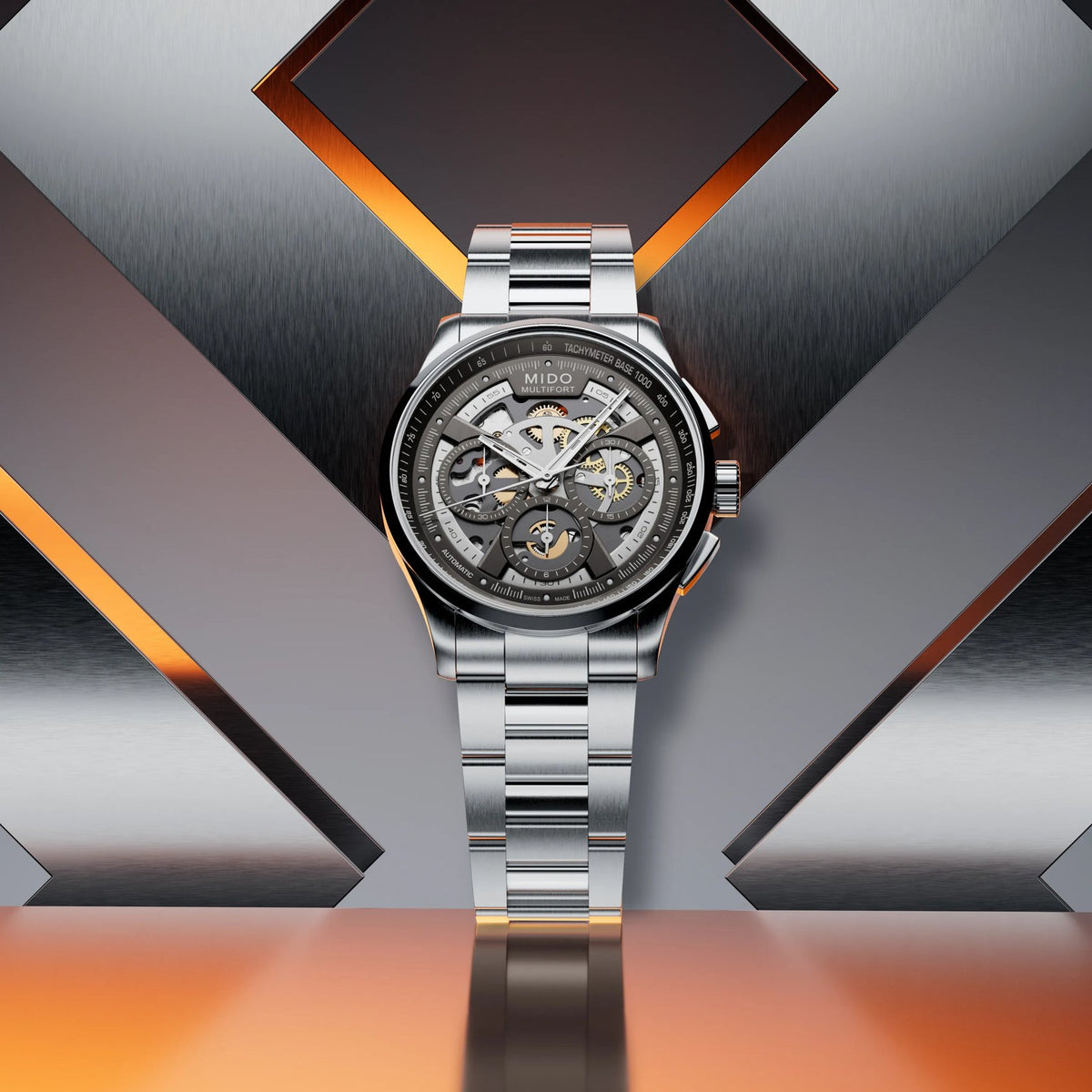 Mido Multifort Skeleton Chronograph M0386621106000