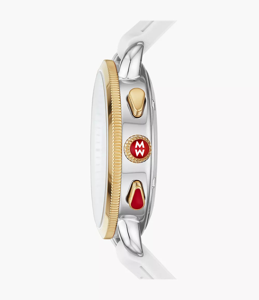 Michele Sporty Sport Sail White Silicone Watch MWW01P000017