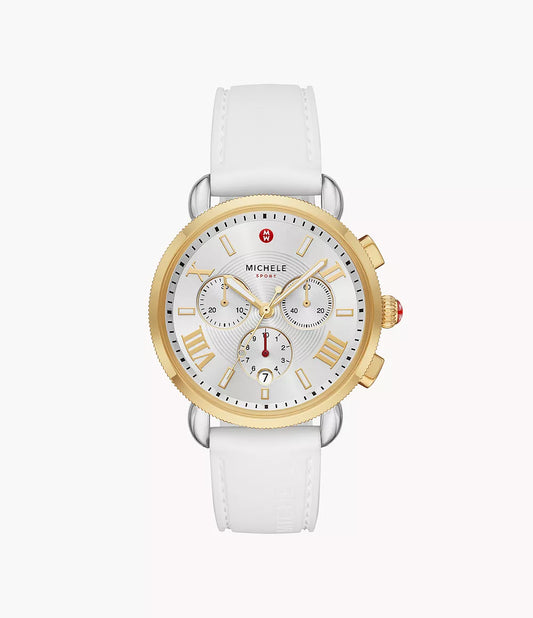 Michele Sporty Sport Sail White Silicone Watch MWW01P000017