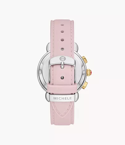Michele Sporty Sport Sail Two-Tone Peony Silicone Watch MWW01P000023