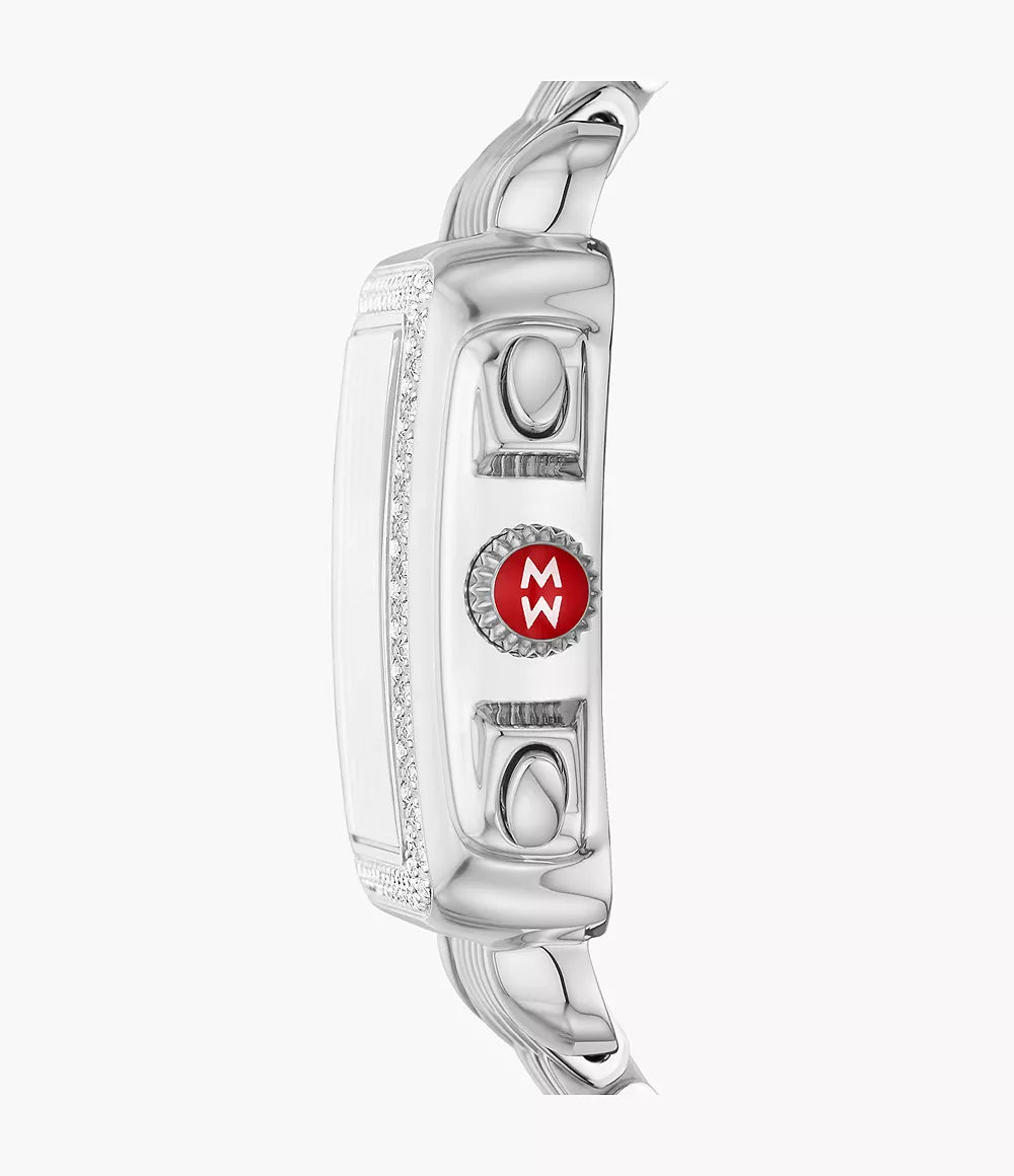 Michele Deco Stainless Diamond Watch MWW06A000775