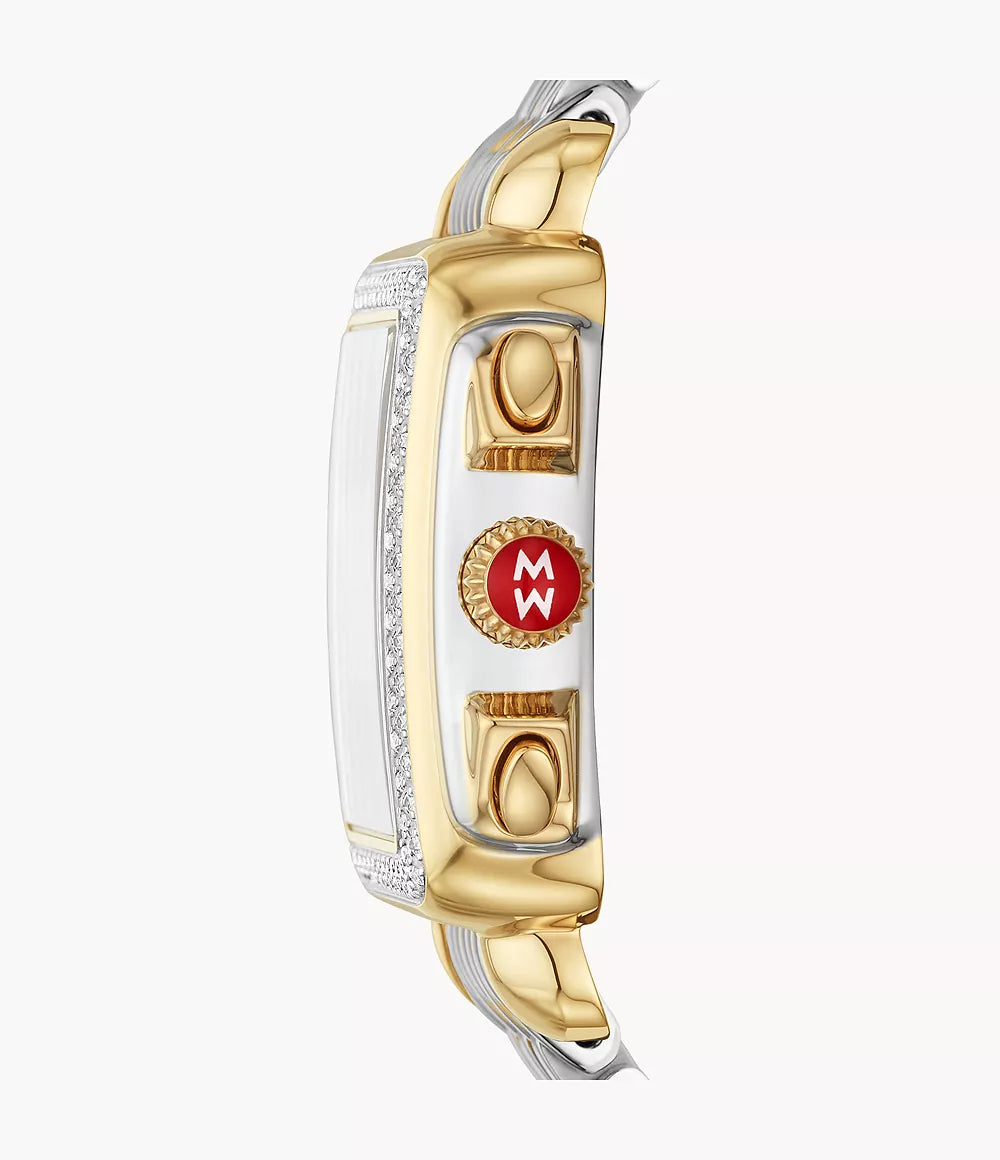 Michele Deco Two-Tone 18K Gold-Plated Diamond Watch MWW06A000776