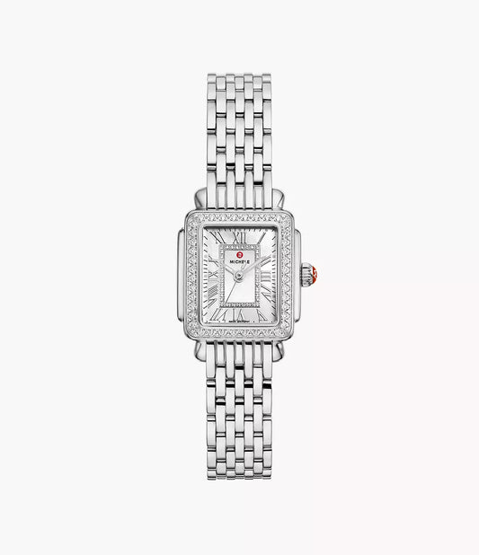 Michele Deco Madison Mini Diamond Stainless Steel Watch MWW06D000171
