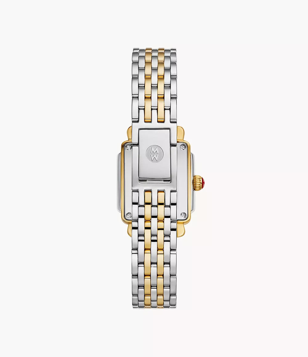 Michele Deco Madison Mini Diamond Two-Tone 18K Gold-Plated Watch MWW06D000172