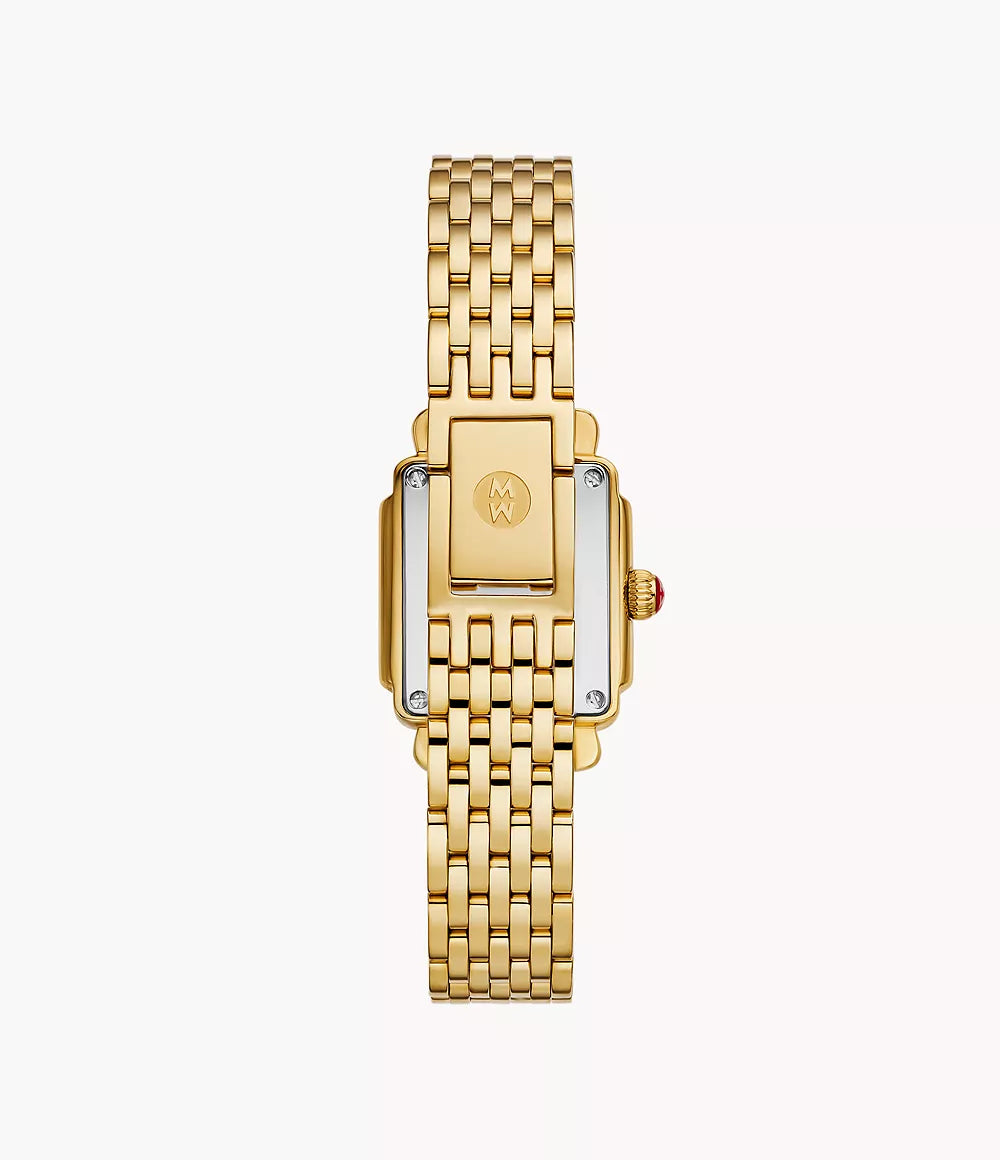 Michele Deco Madison Mini Diamond 18K Gold-Plated Watch MWW06D000173
