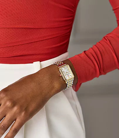 Deco Park Two-Tone 18K Gold-Plated Watch MWW06E000145