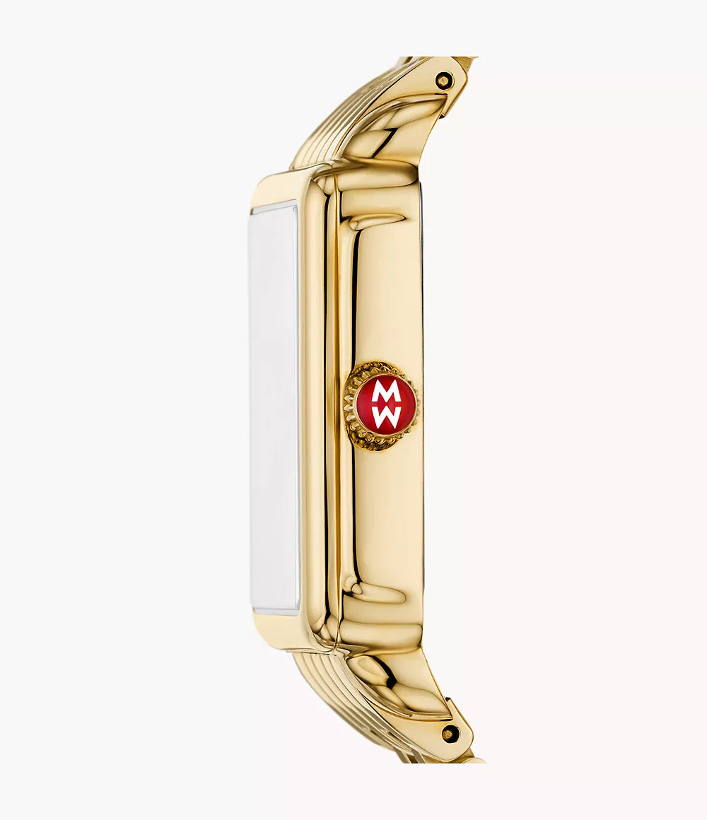 Michele Deco Park 18K Gold-Plated Watch MWW06E000146