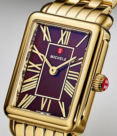 Michele Deco Park 18K Gold-Plated Watch MWW06E000147