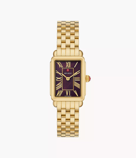 Michele Deco Park 18K Gold-Plated Watch MWW06E000147
