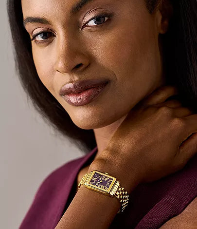 Michele Deco Park 18K Gold-Plated Watch MWW06E000147