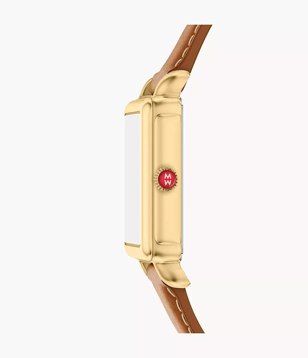 Michele Deco Park 18K Gold-Plated Watch MWW06E000150