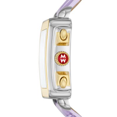 Michele Deco Sport Two-Tone Lavender Leather Watch MWW06K000064