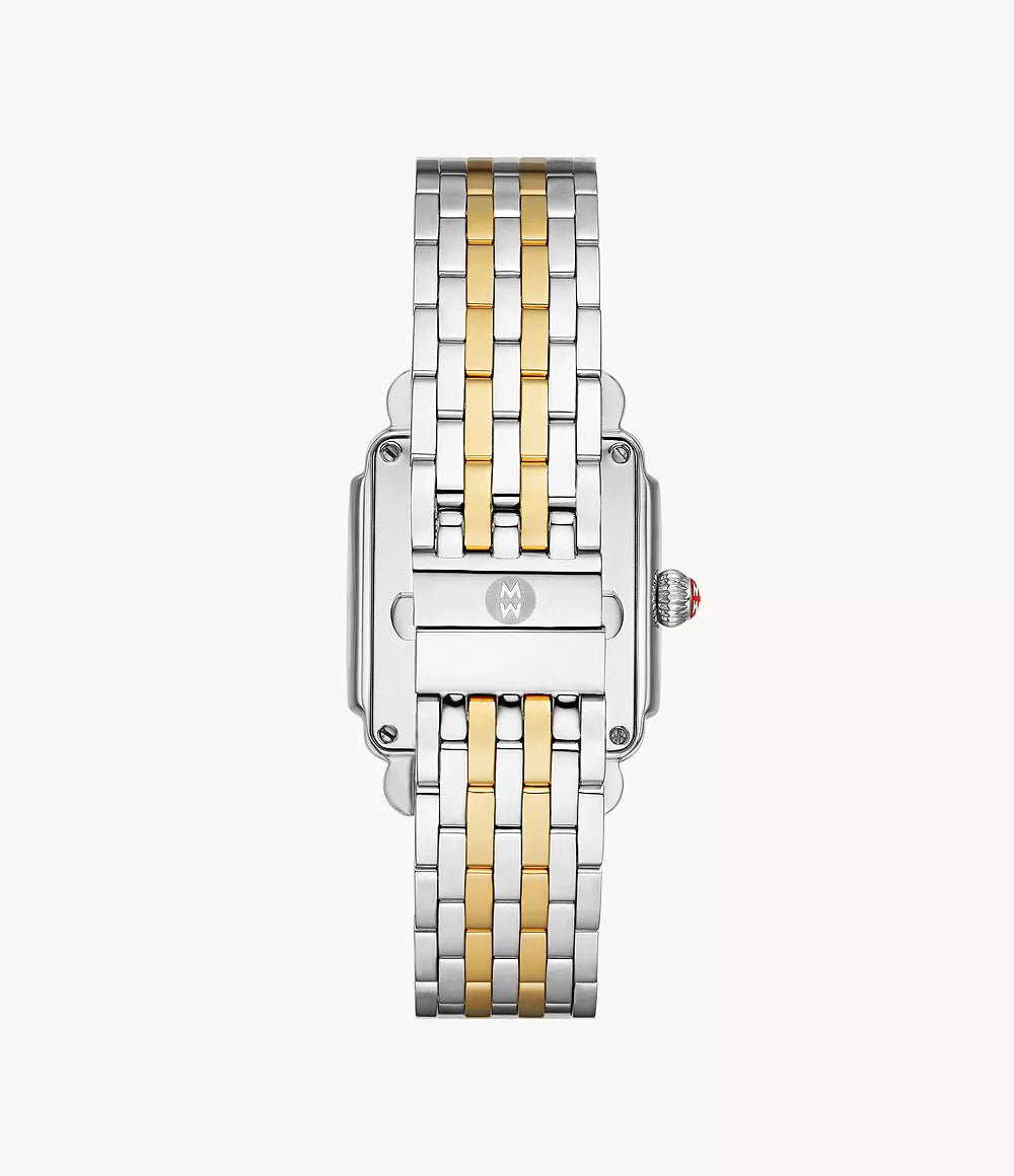 Michele Deco Mid Two-Tone 18K Gold-Plated Diamond Dial Watch MWW06V000042