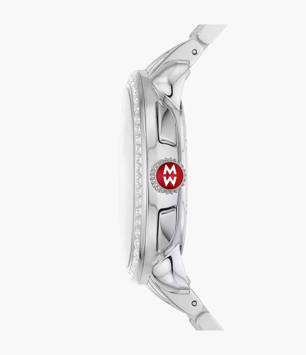 Michele Serein Stainless Steel Diamond Watch MWW21A000068