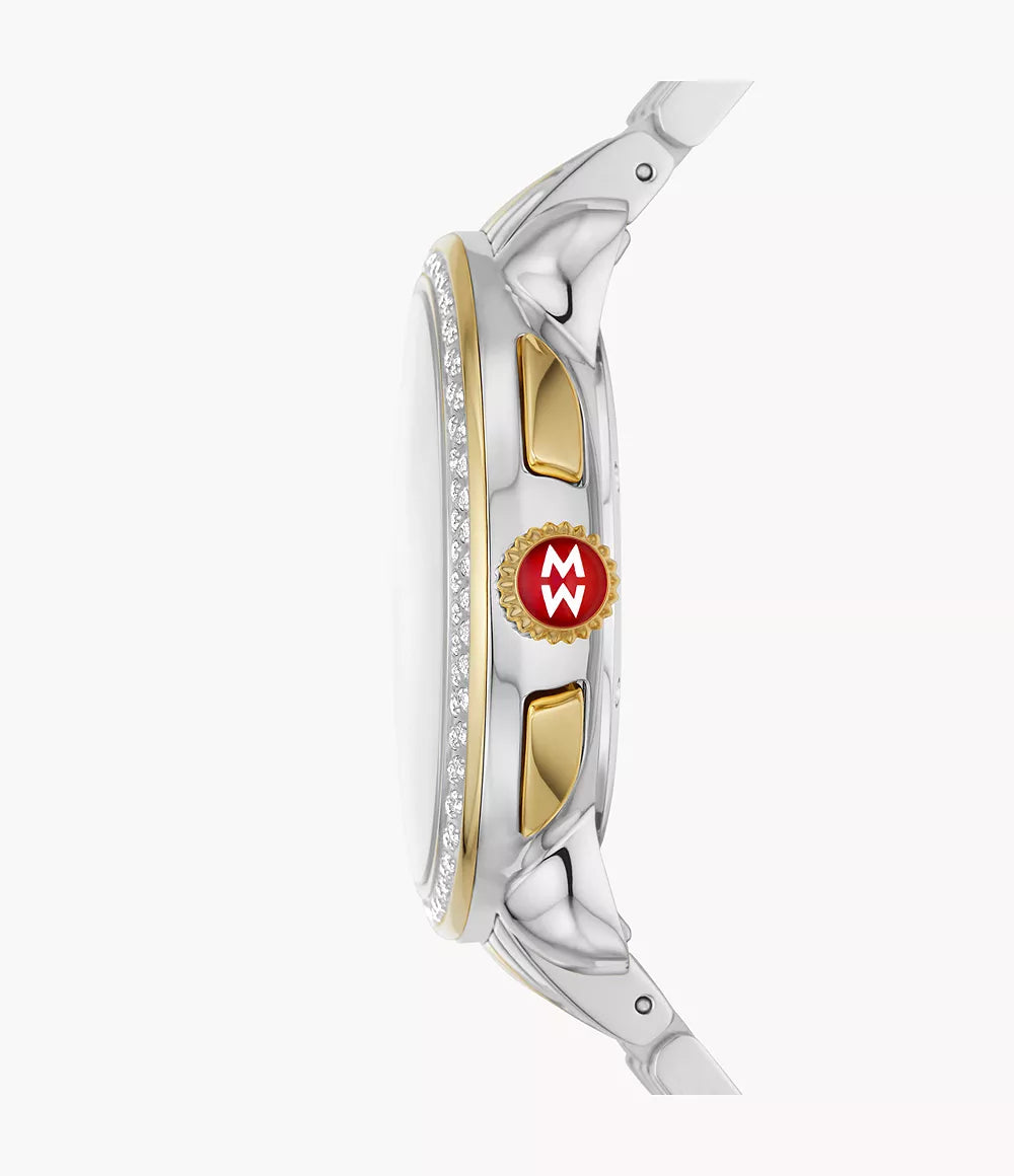 Michele Serein Two-Tone 18K Gold-Plated Diamond Watch MWW21A000069