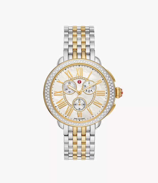 Michele Serein Two-Tone 18K Gold-Plated Diamond Watch MWW21A000069