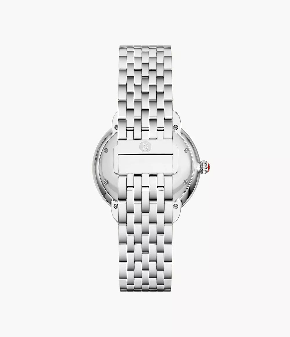 Michele Serein Mid Stainless Diamond Dial Watch MWW21B000147