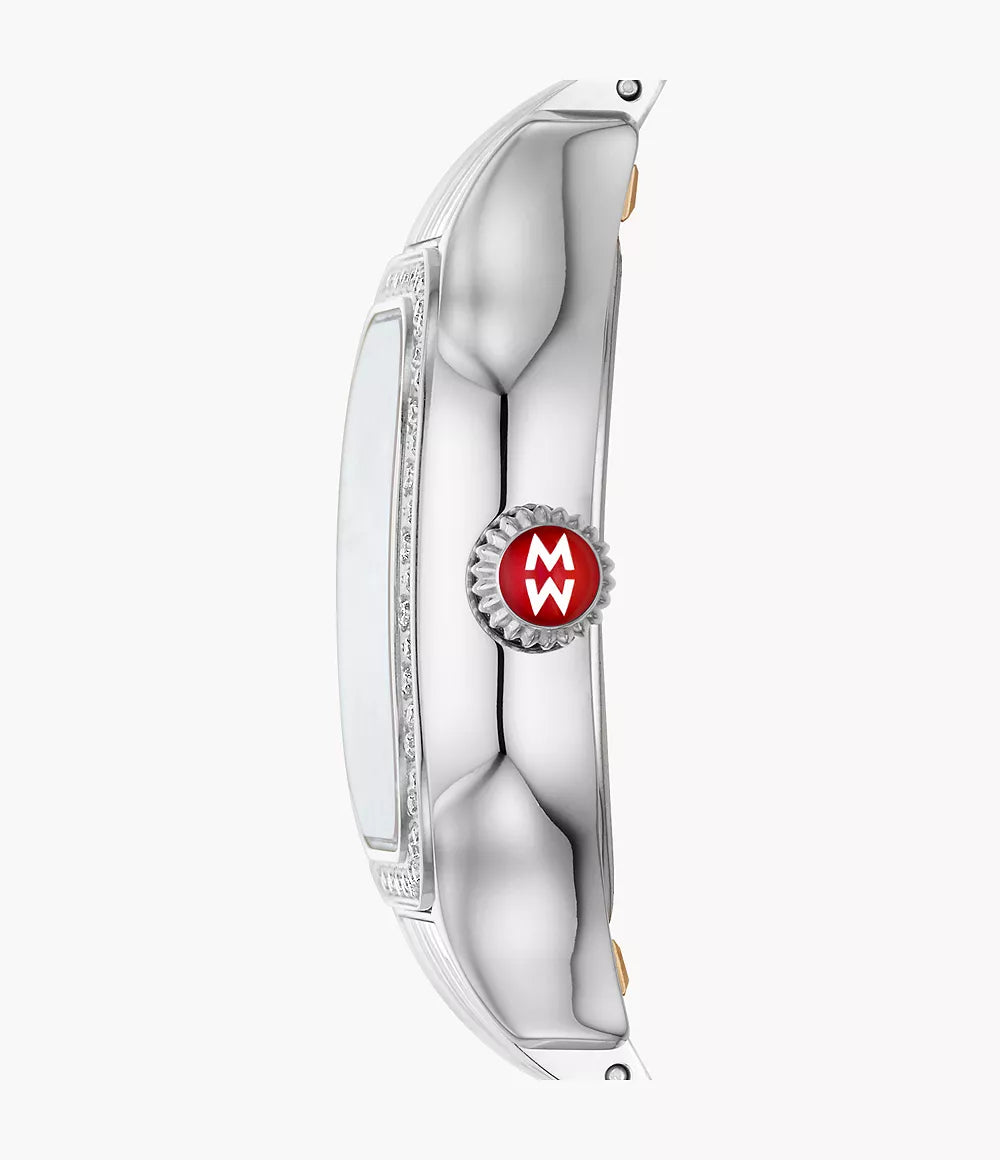 Michele Meggie Diamond Stainless Steel Watch MWW33B000001