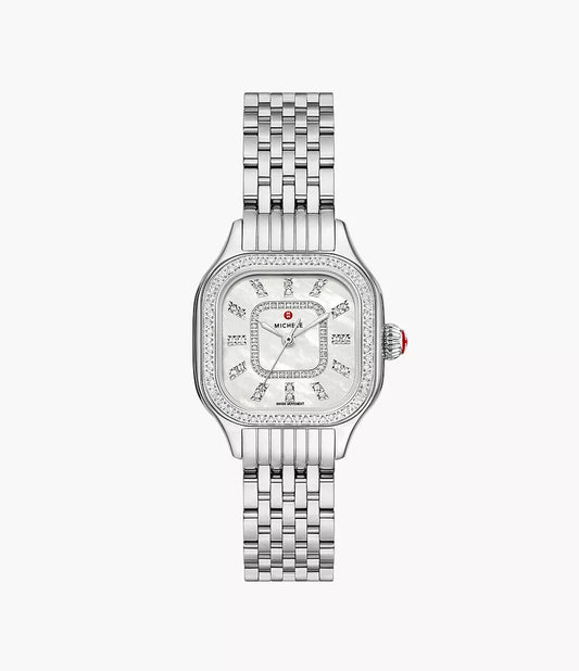 Michele Meggie Diamond Stainless Steel Watch MWW33B000001