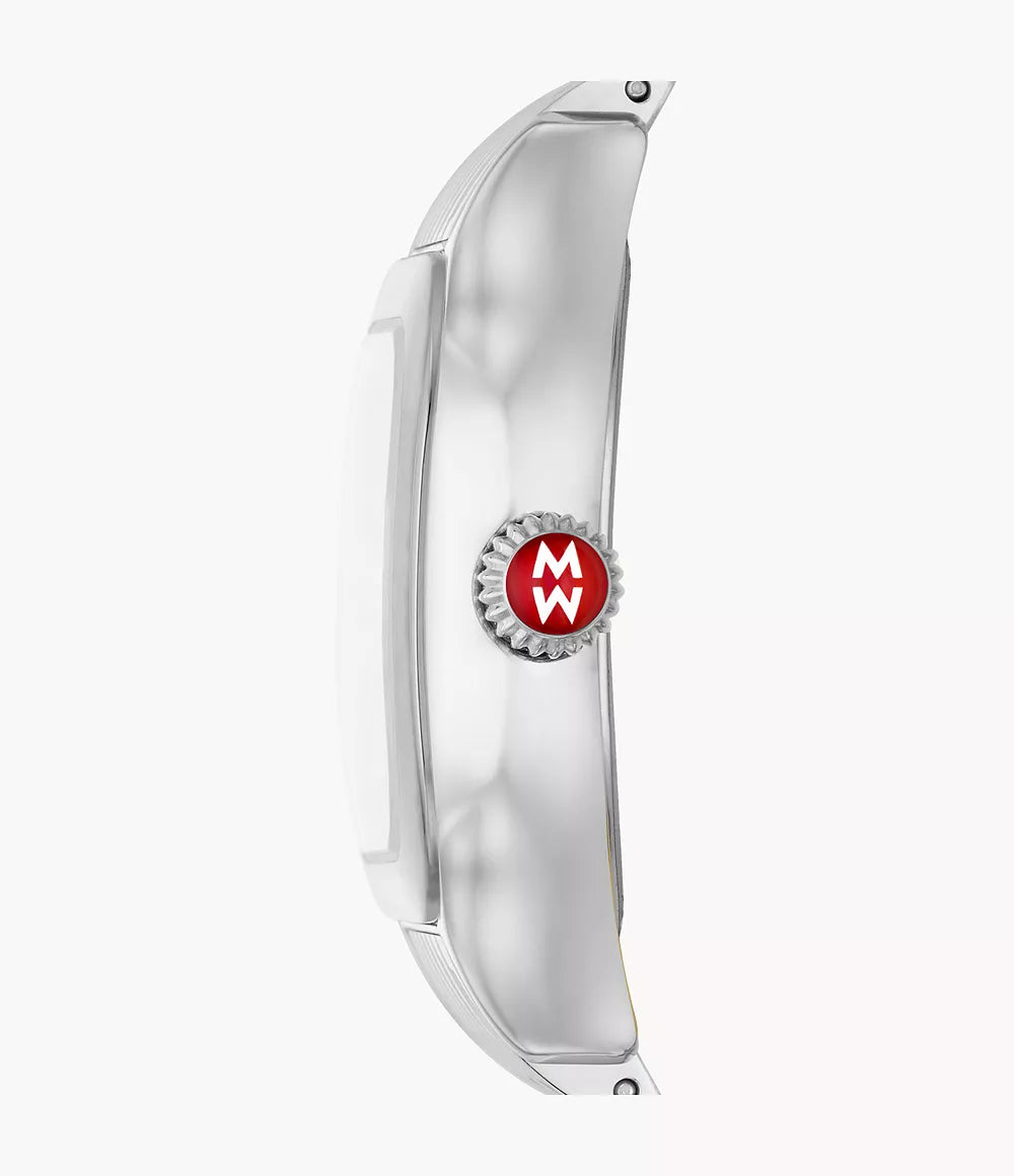Michele Meggie Stainless Steel Diamond Dial Watch MWW33B000008