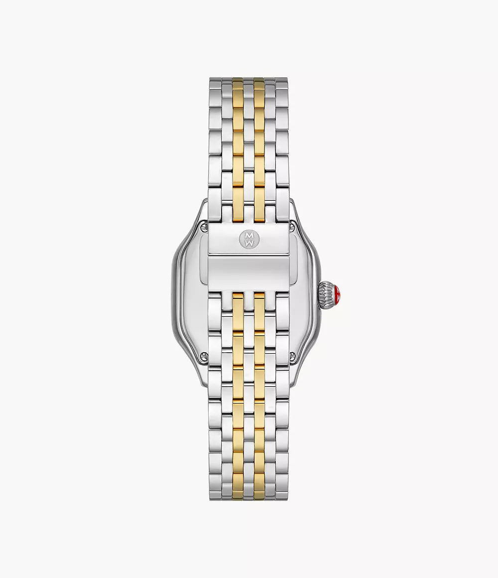 Michele Meggie Two-Tone 18K Gold-Plated Diamond Dial Watch MWW33B000009