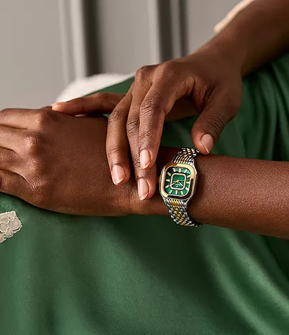 Meggie 18K Two-Tone Gold-Plated Diamond Dial Watch MWW33B000018