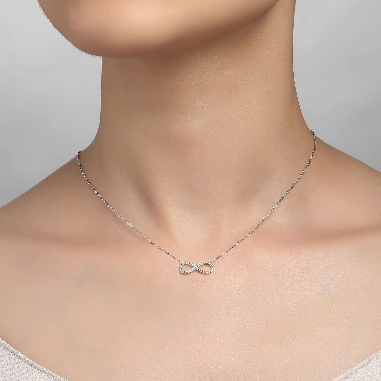 0.33 CTW Infinity Necklace