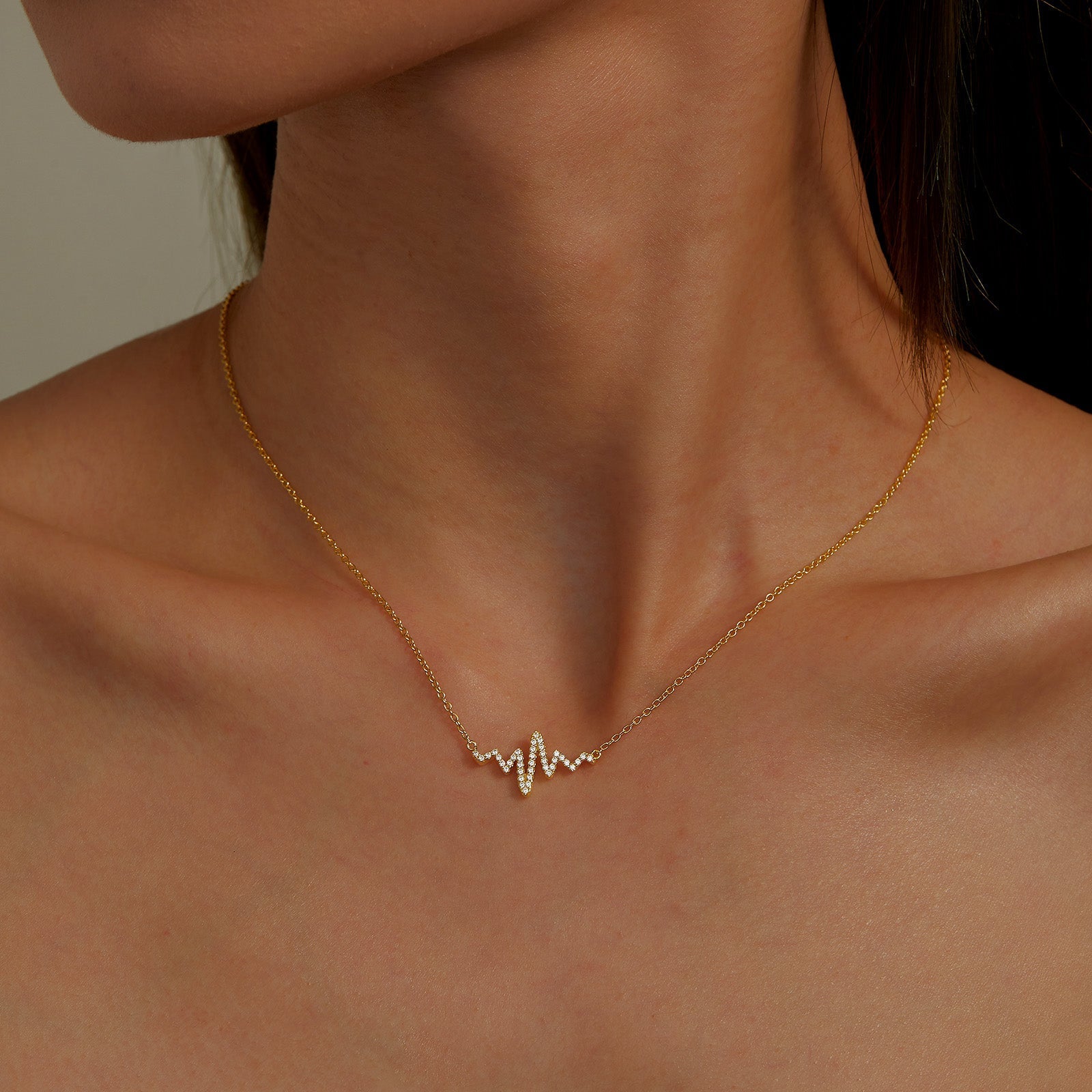 0.39 CTW Heartbeat Necklace