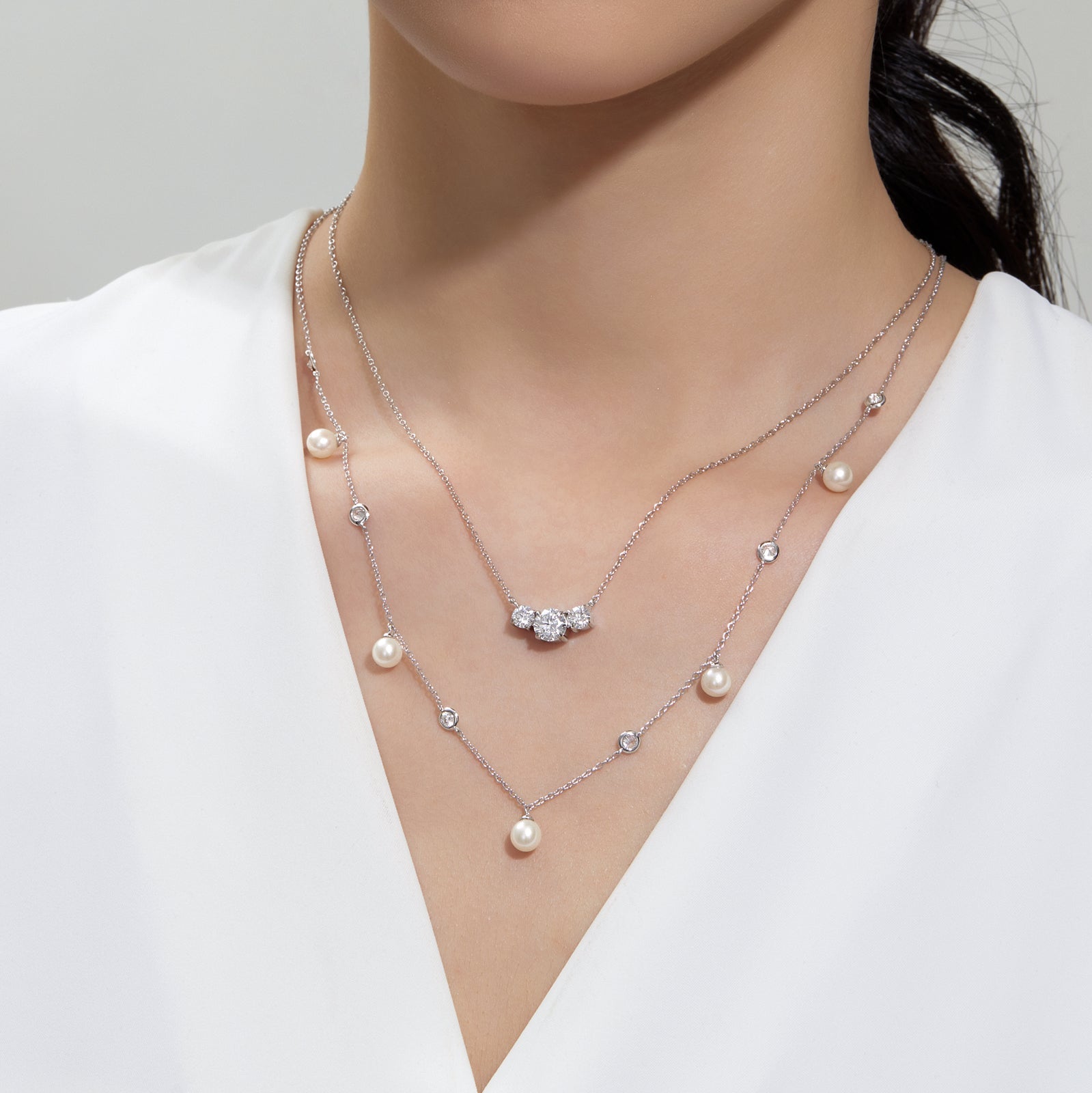 Three-Stone Necklace