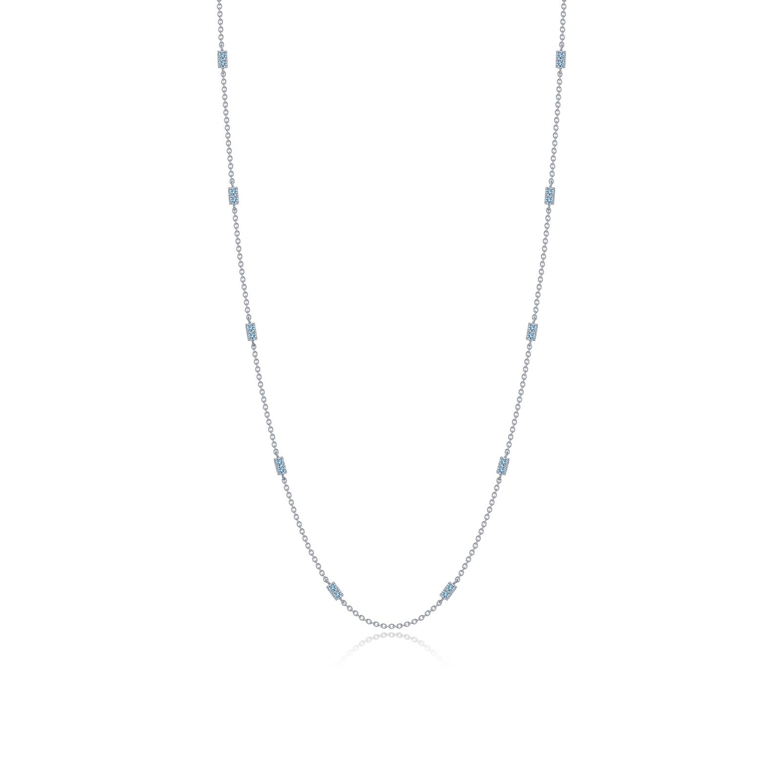 0.6 CTW Adjustable Station Necklace
