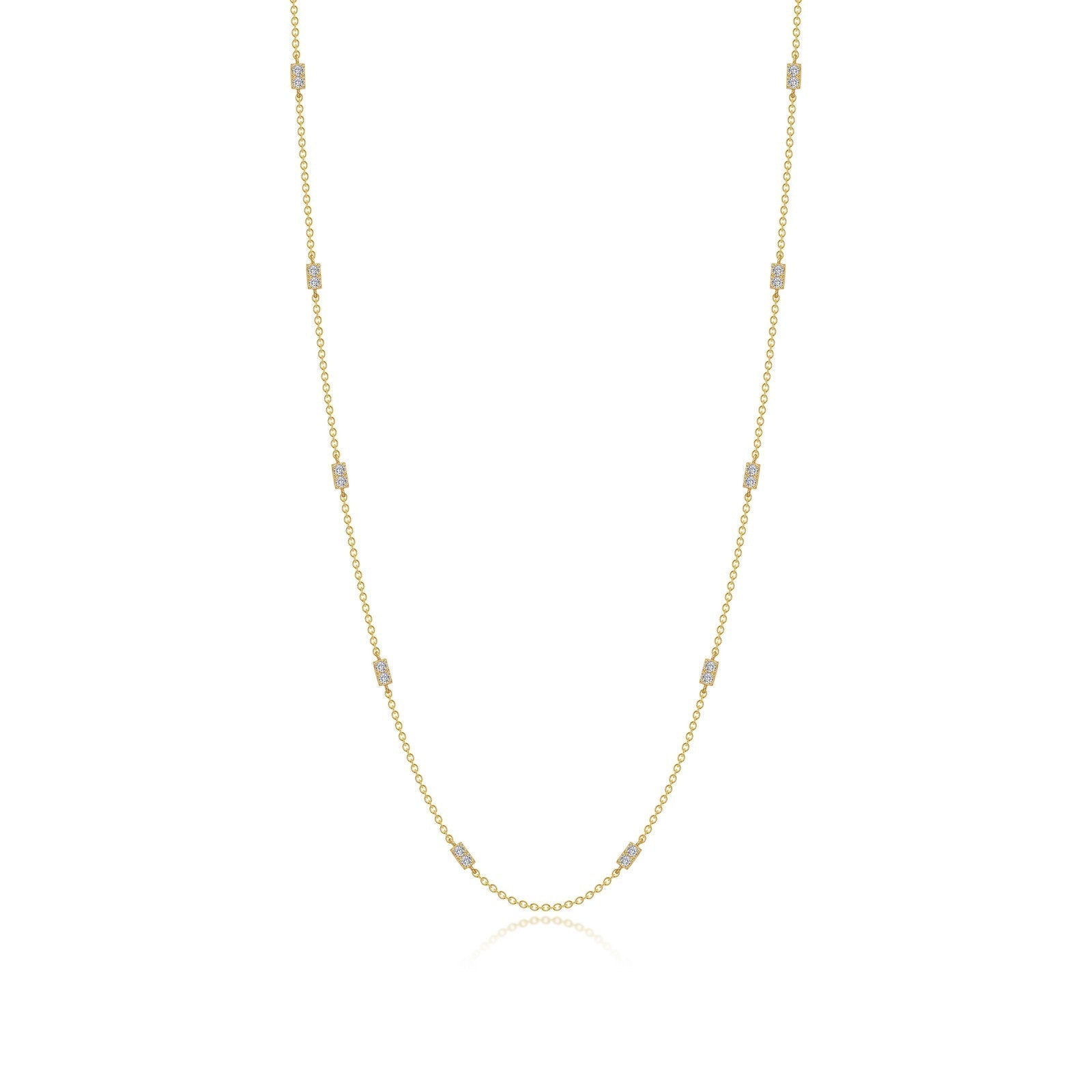0.6 CTW Adjustable Station Necklace