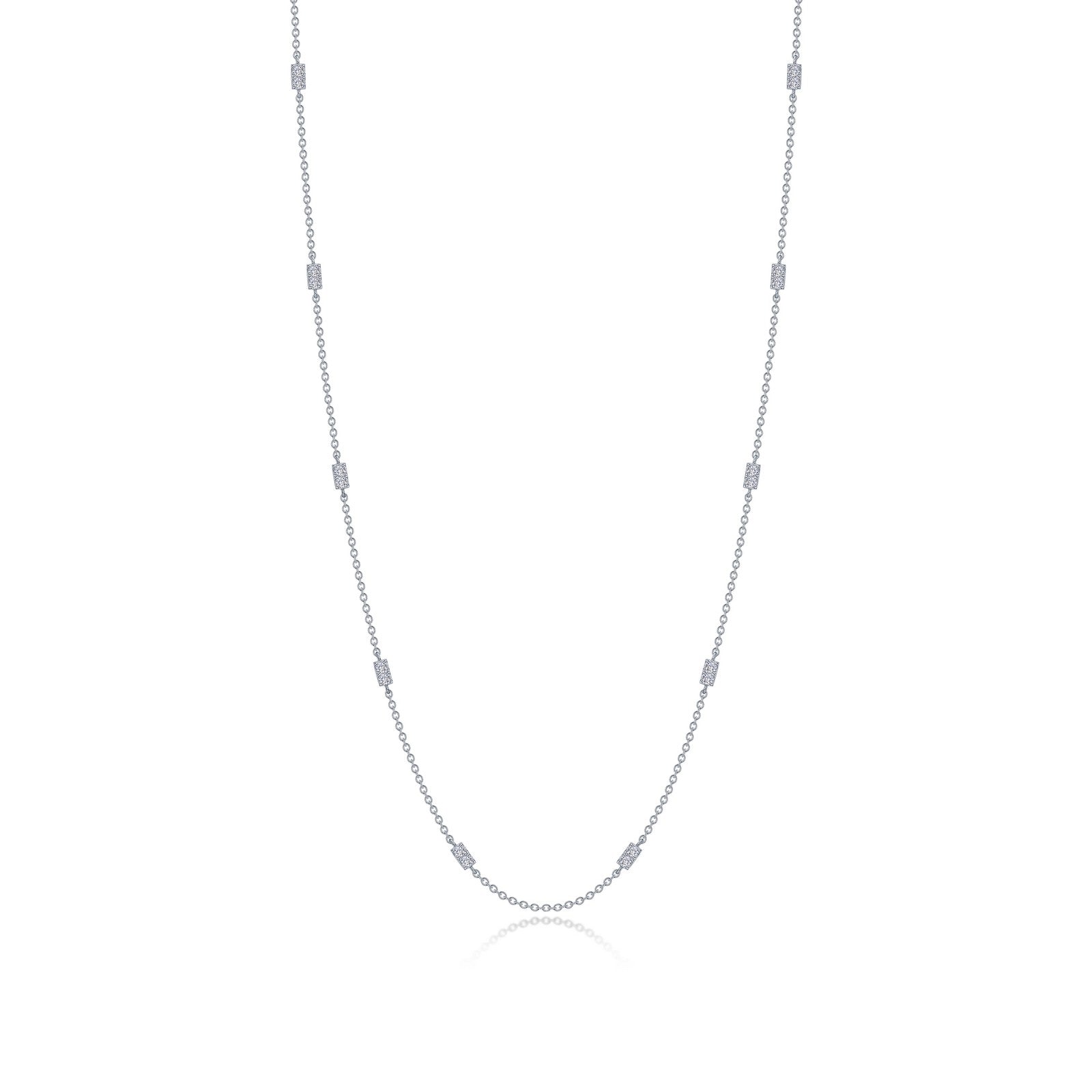0.6 CTW Adjustable Station Necklace