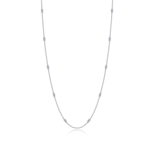 0.6 CTW Adjustable Station Necklace