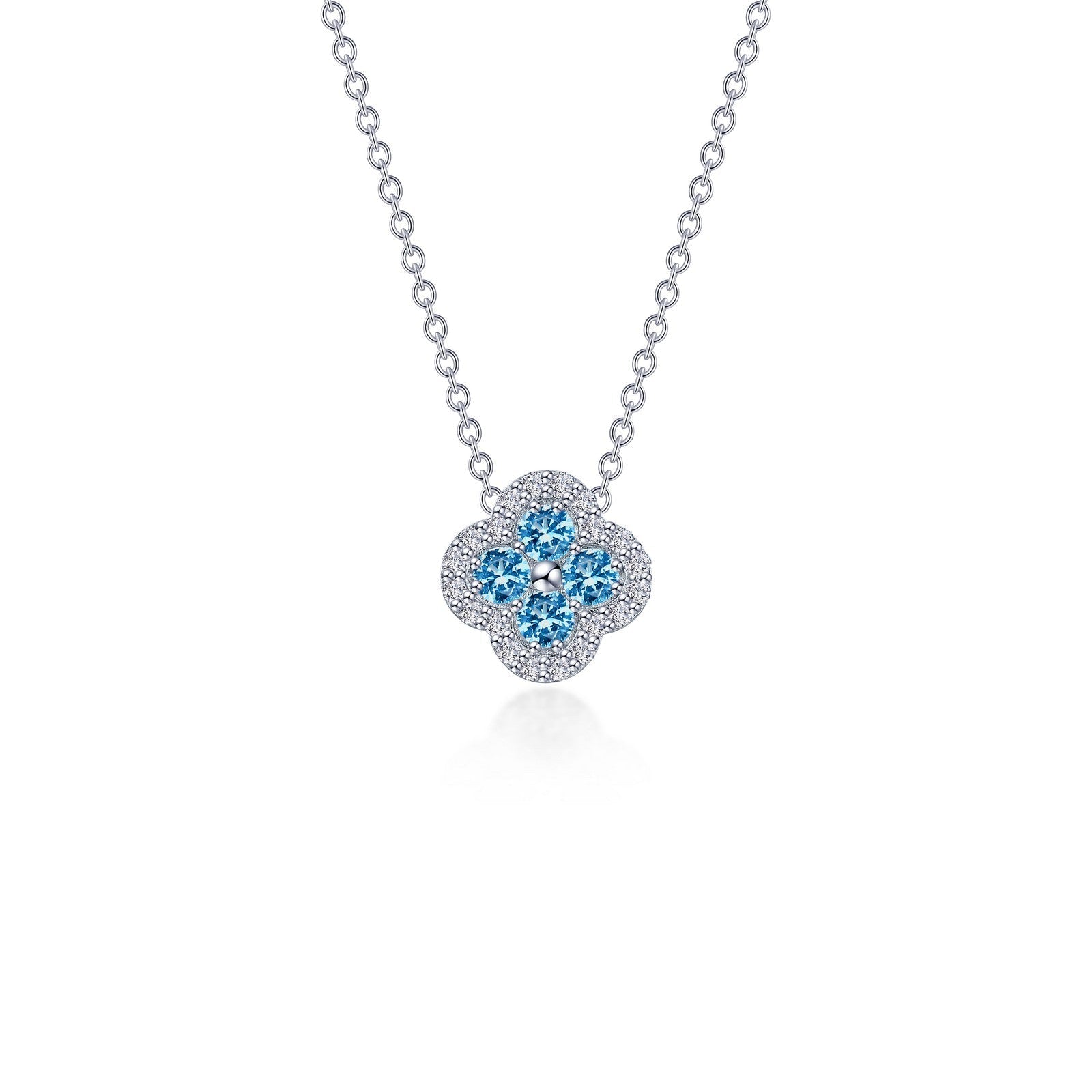 0.65 CTW Halo Necklace