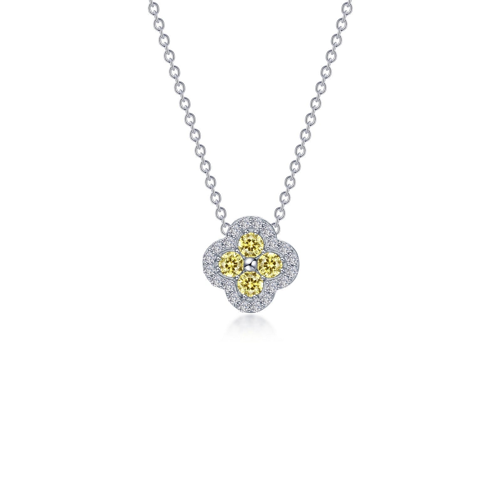 0.65 CTW Halo Necklace